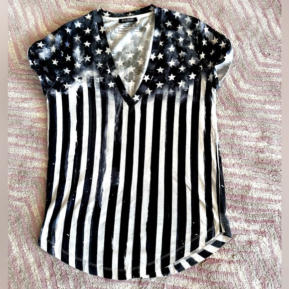 Balmain print shirt limited edition for American flag, size FR36 - Picture 1 of 3